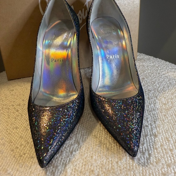 Christian Louboutin Holographic Glitter Heels - Picture 5 of 5